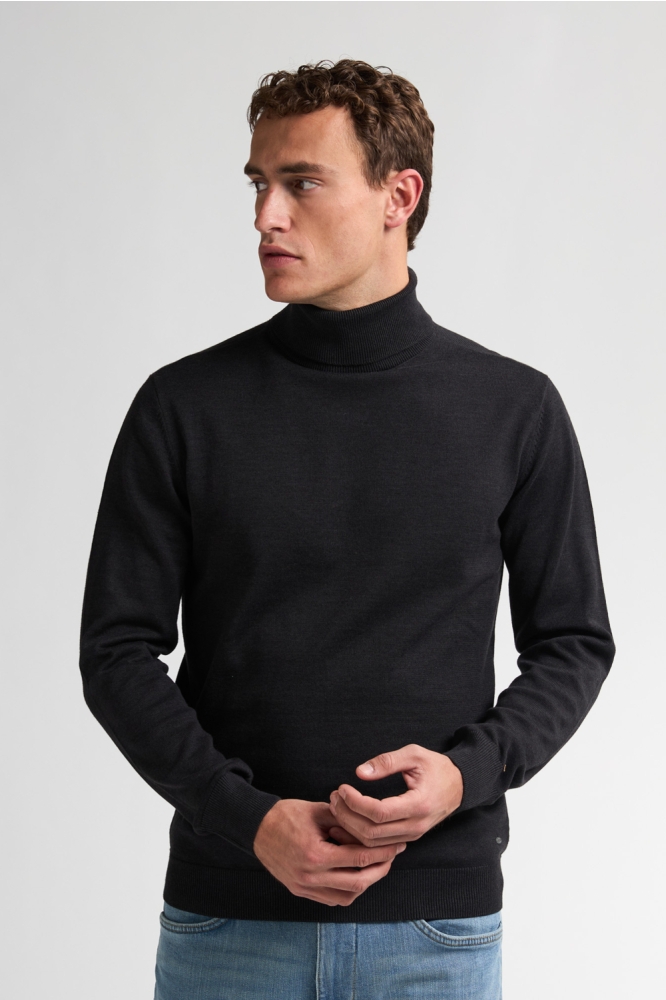 FIJNGEBREIDE COLTRUI EAGLE M ROS KWC260 9111 DEEP BLACK